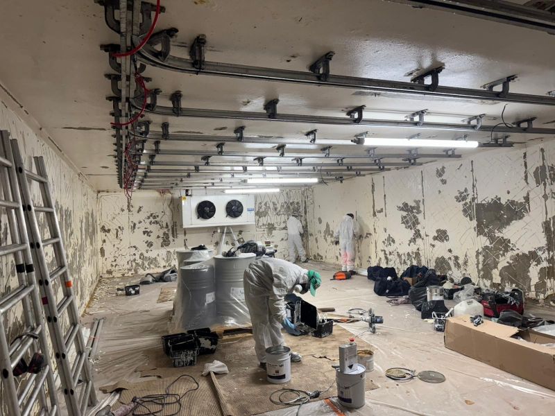 Intervention à l'abattoir municipal pour réaliser des travaux de maintenance